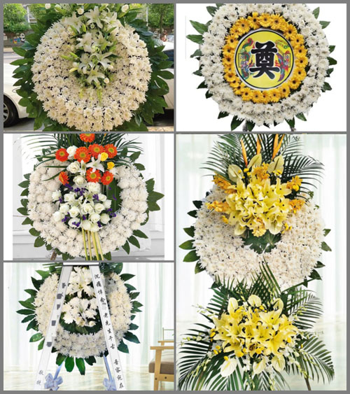 广东肇庆市广宁县五和镇村心村花圈速递